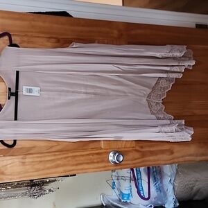 Mushroom color vest, light weight 3x